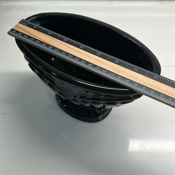 Vintage Black Ceramic Urn Art Deco Style Planter Bowl - Picture 8 of 10